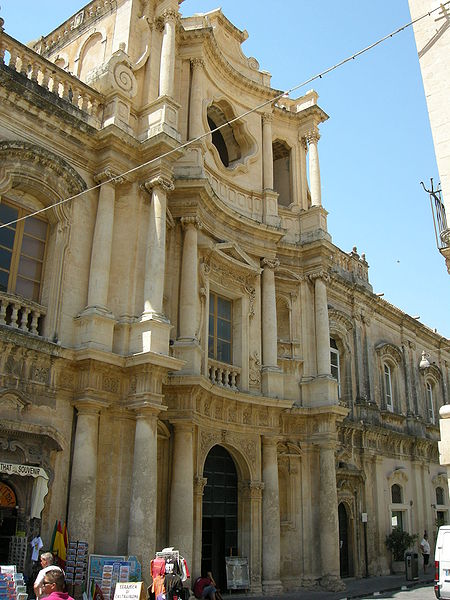 Noto - Chiesa di San Carlo al Corso - Facciata
