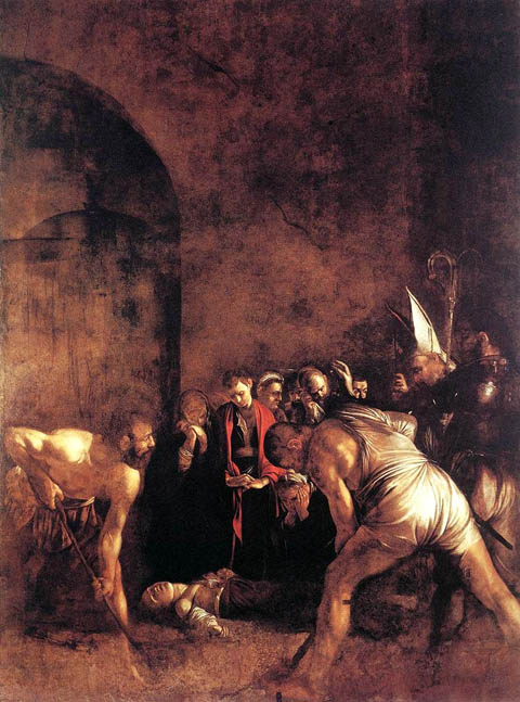 "Il seppellimento di Santa Lucia" del Caravaggio