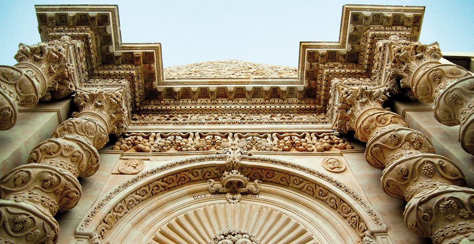 Palazzolo Acreide - Chiesa della Annunziata - Particolare della facciata